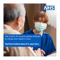 NHS poster about vaccines. 