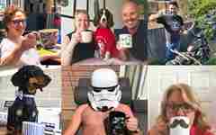 The DRWF team with their tea selfies. 