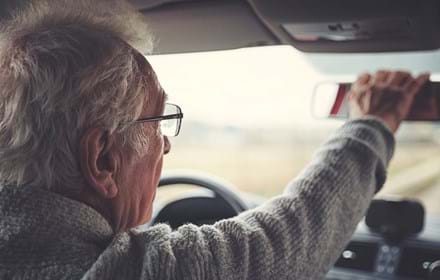 Elderly Man Driving
